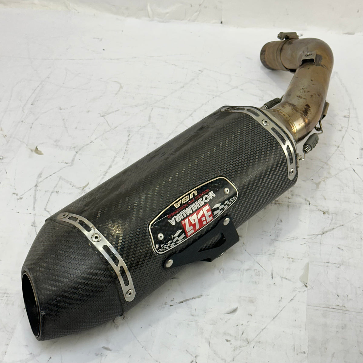 2009 - 2014 YAMAHA YZF-R1 YOSHIMURA DUAL EXHAUST MUFFLERS SLIP ON SILENCER SET