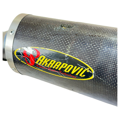 2005 2006 SUZUKI GSXR 1000 EXHAUST MUFFLER MID PIPE AKRAPOVIC *DENTED/SCUFFED*