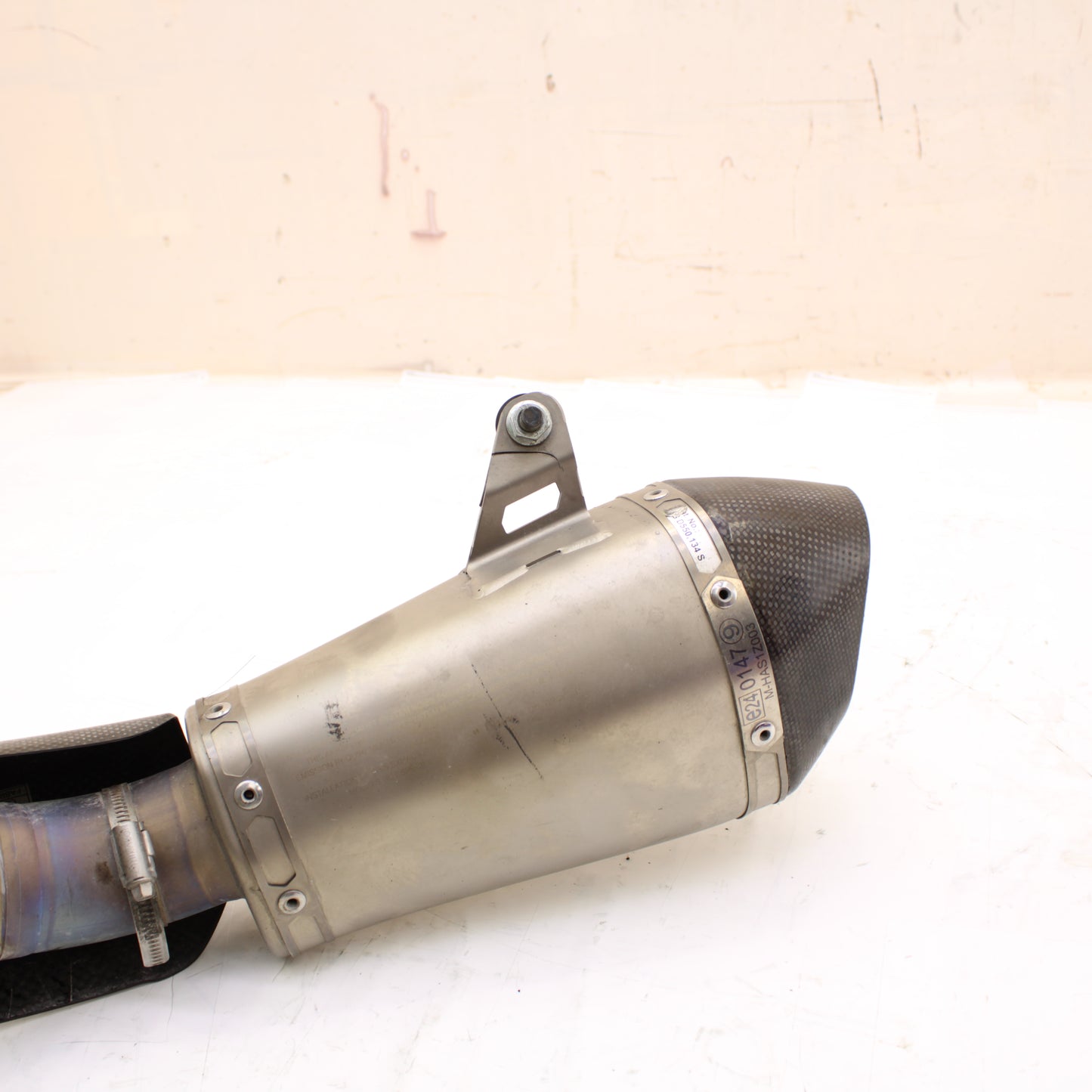 2011 - 2015 KAWASAKI NINJA ZX10R EXHAUST MUFFLER AKRAPOVIC *SLIGHT SCUFFING*