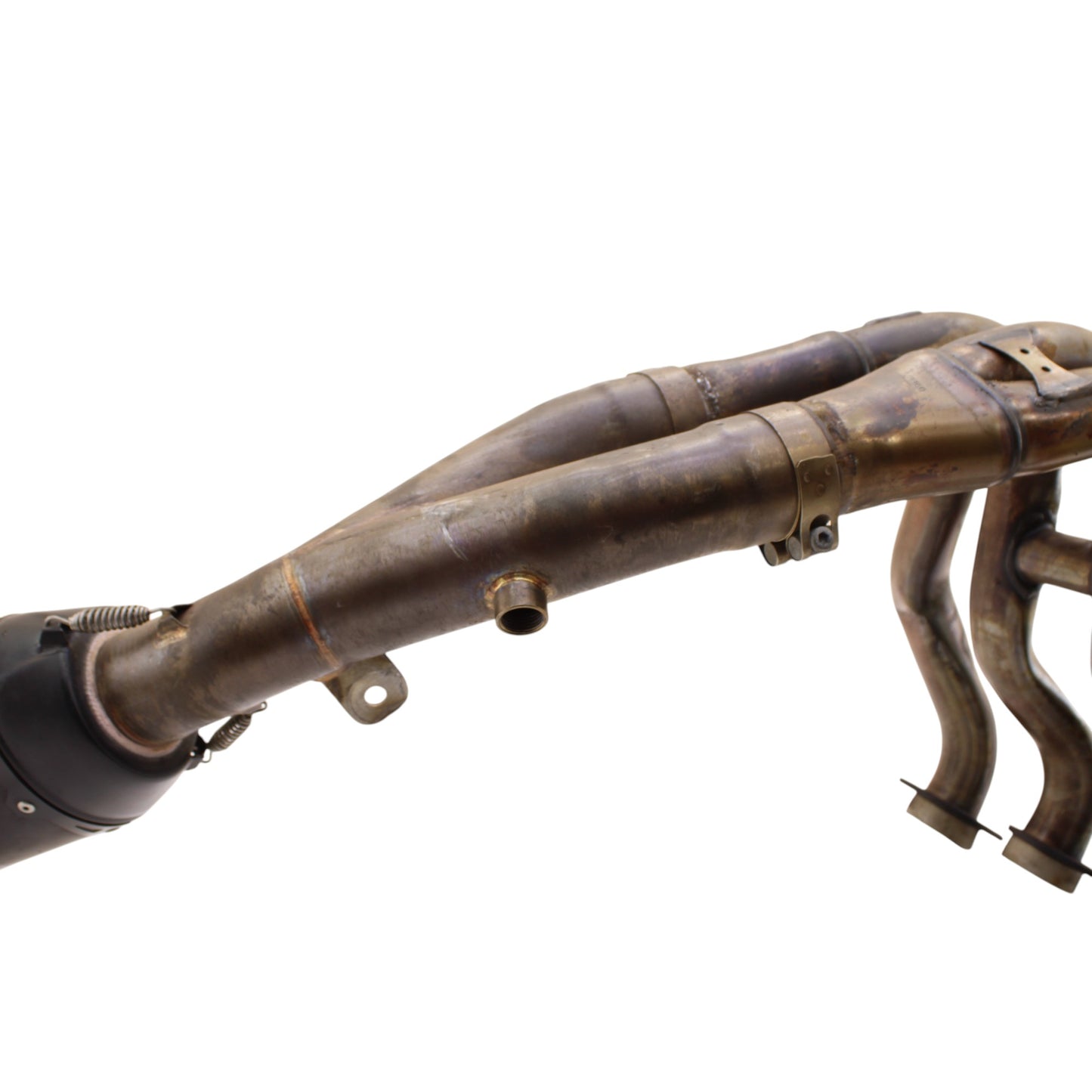 2020 - 2024 YAMAHA YZF R1 R1M EXHAUST MUFFLER HEADERS MANIFOLD TWO BROTHERS RACING BLACK SERIES *DENTED*