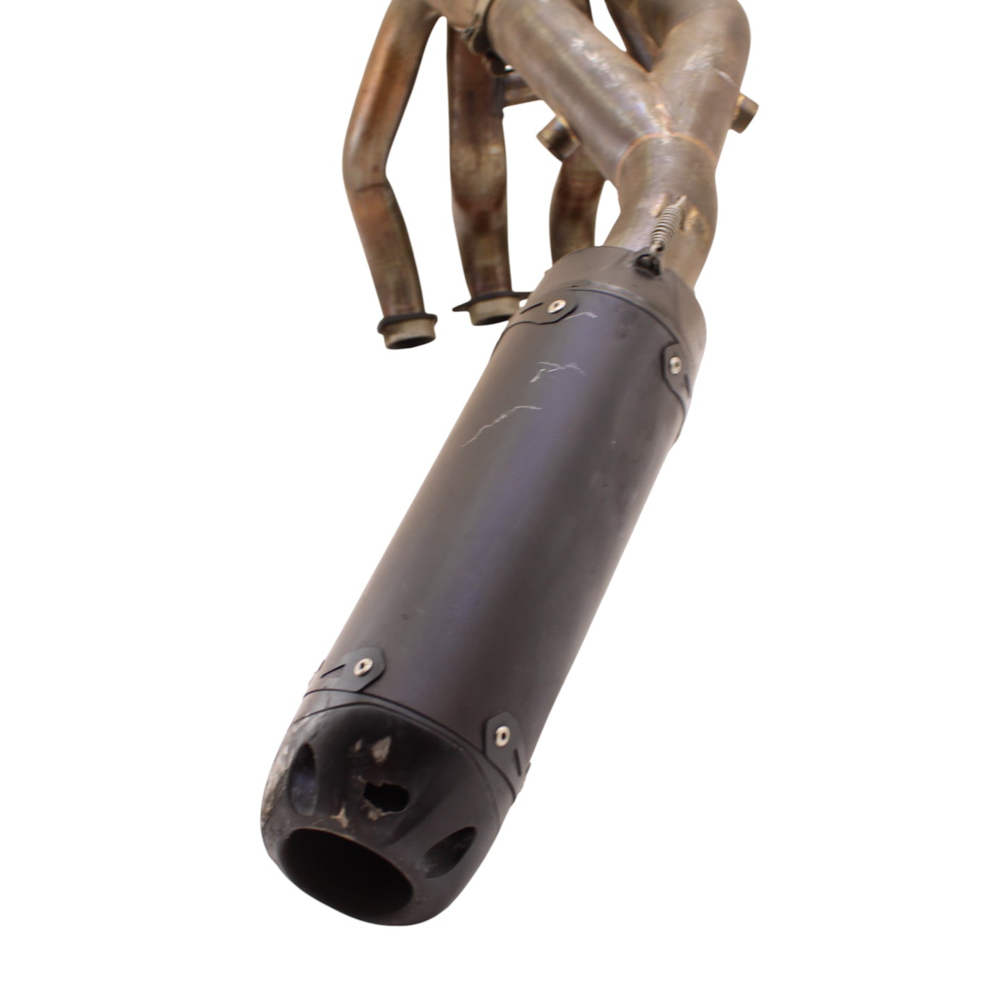 2020 - 2024 YAMAHA YZF R1 R1M EXHAUST MUFFLER HEADERS MANIFOLD TWO BROTHERS RACING BLACK SERIES *DENTED*