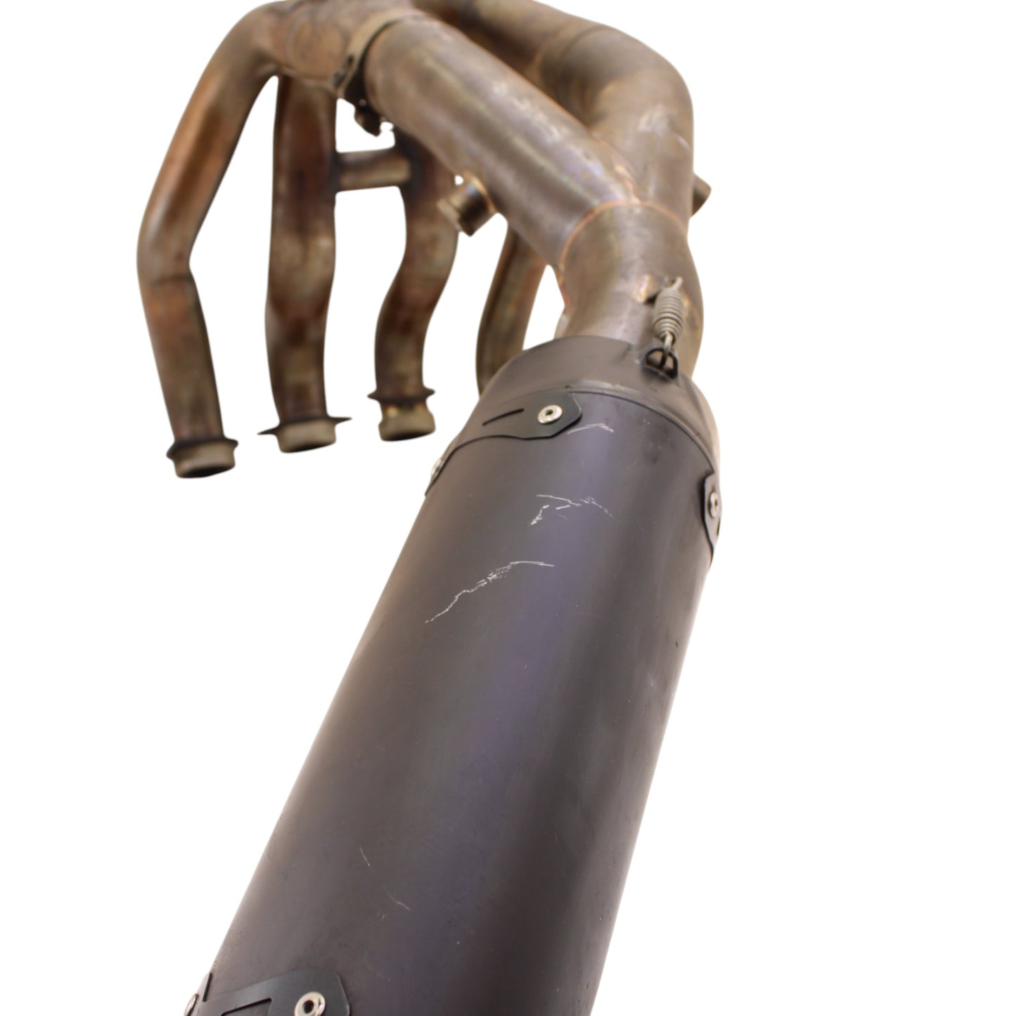 2020 - 2024 YAMAHA YZF R1 R1M EXHAUST MUFFLER HEADERS MANIFOLD TWO BROTHERS RACING BLACK SERIES *DENTED*