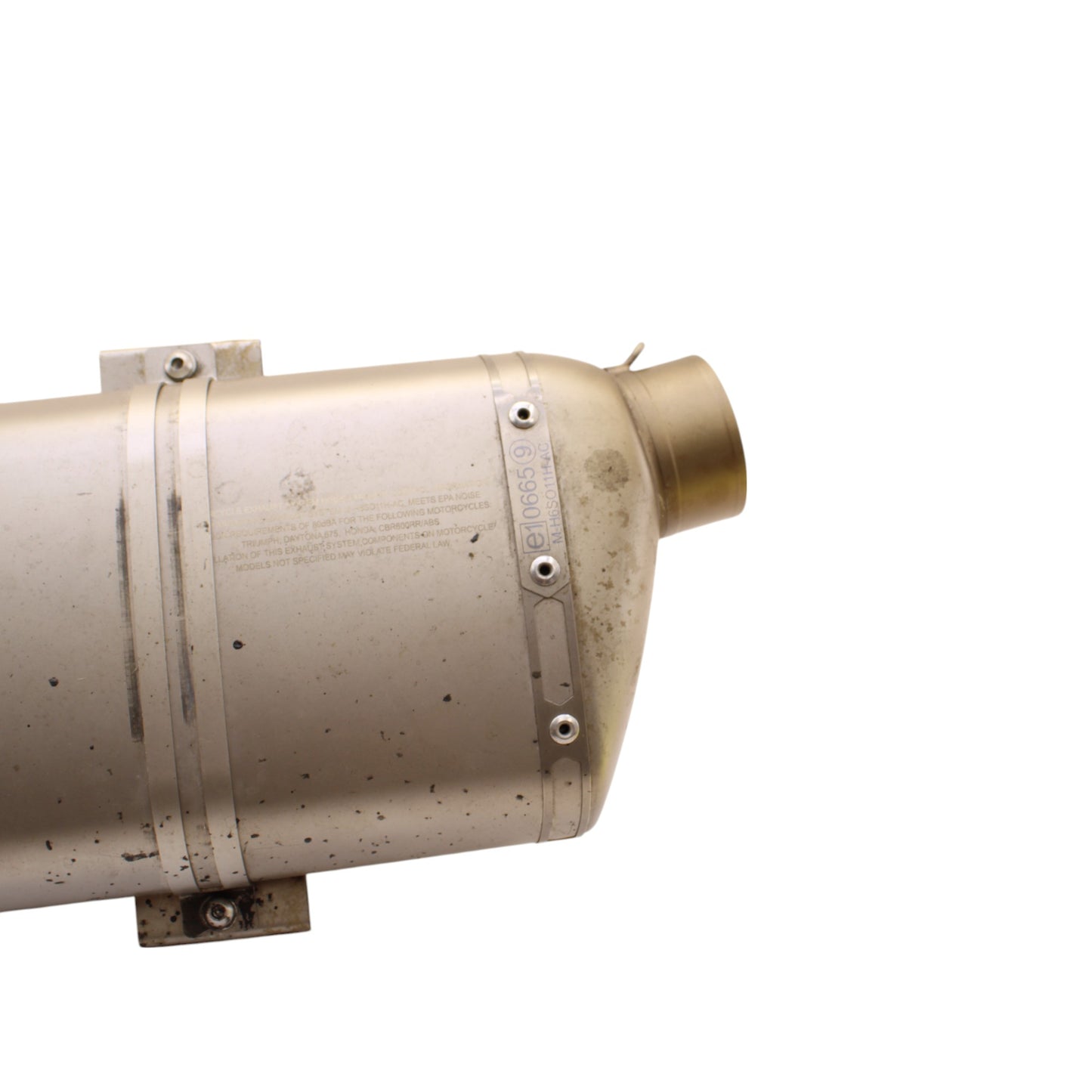 2009 - 2012 TRIUMPH DAYTONA 675R 675 AKRAPOVIC SLIP ON EXHAUST MUFFLER