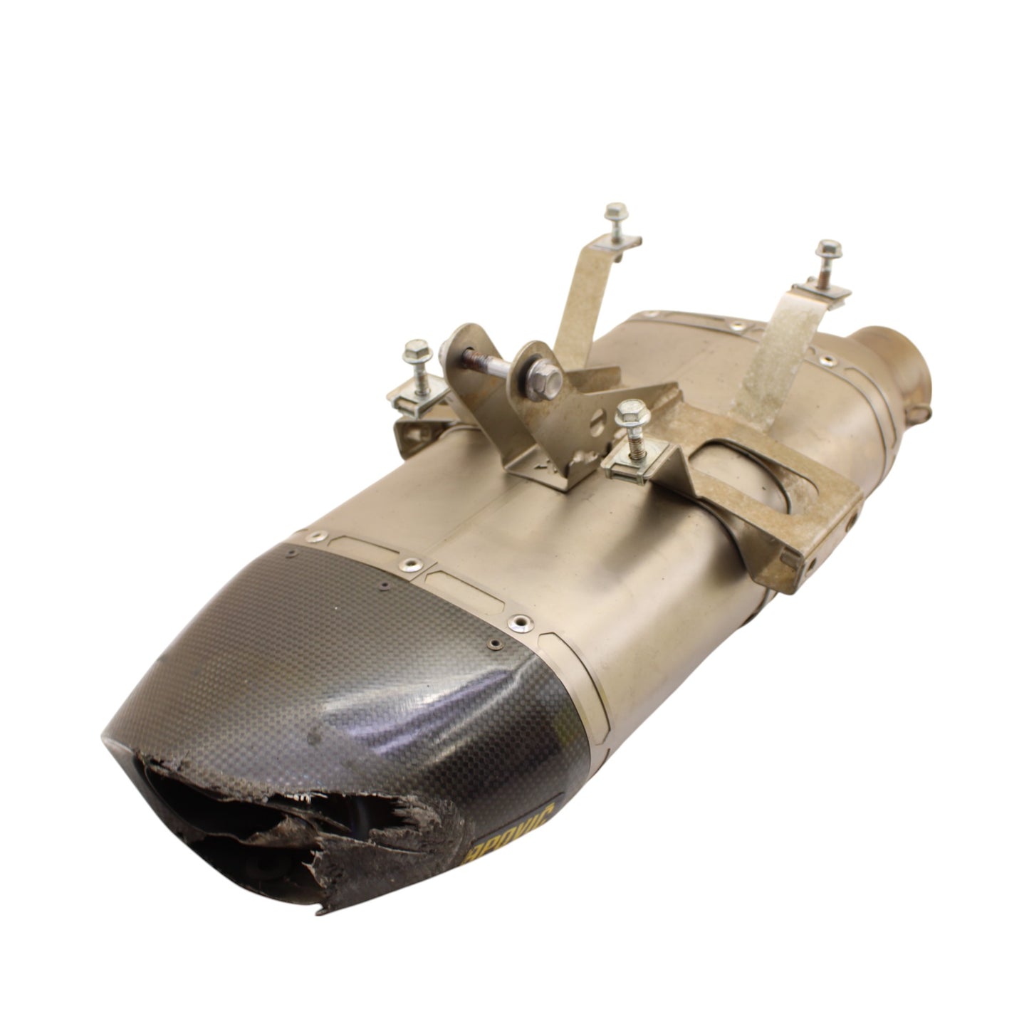 2009 - 2012 TRIUMPH DAYTONA 675R 675 AKRAPOVIC SLIP ON EXHAUST MUFFLER