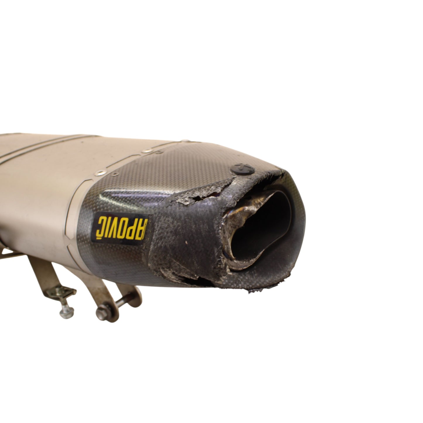 2009 - 2012 TRIUMPH DAYTONA 675R 675 AKRAPOVIC SLIP ON EXHAUST MUFFLER