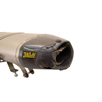 2009 - 2012 TRIUMPH DAYTONA 675R 675 AKRAPOVIC SLIP ON EXHAUST MUFFLER