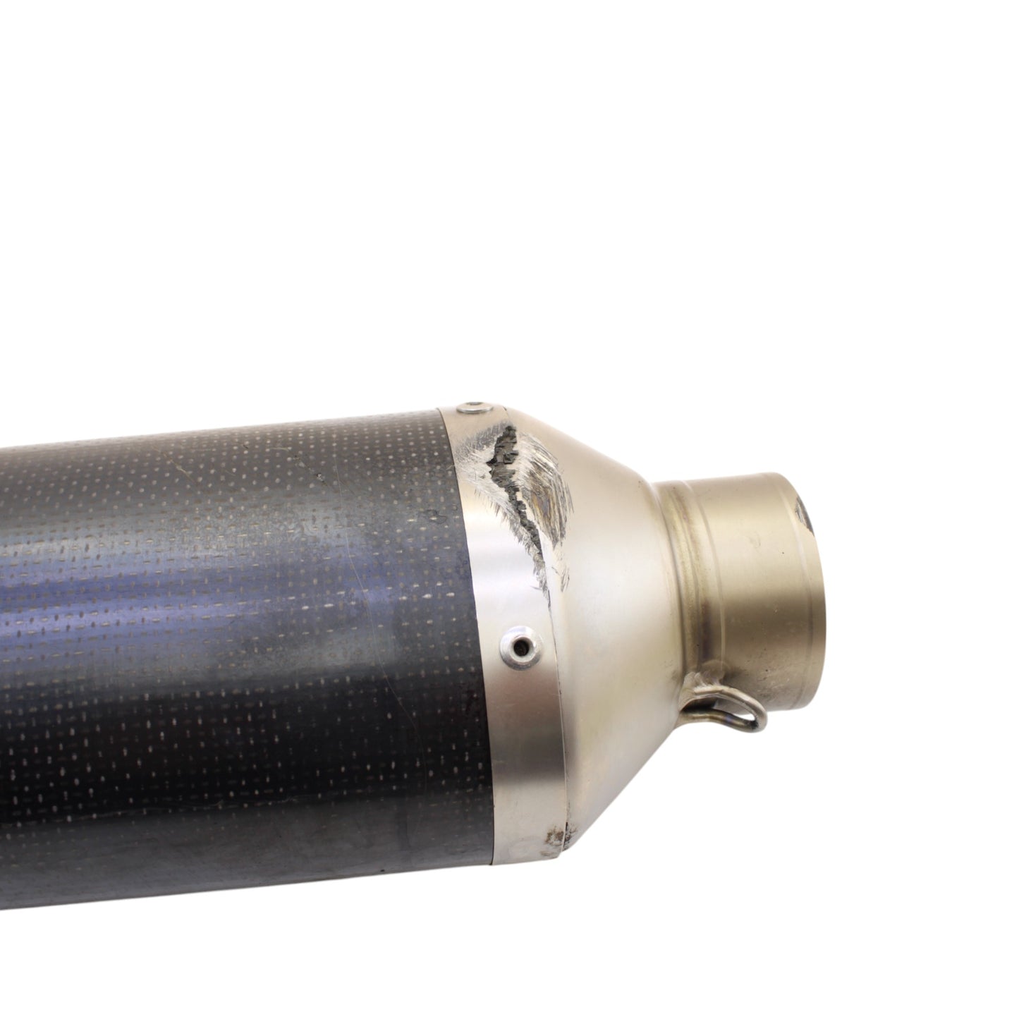 2004 2005 KAWASAKI NINJA ZX10R AKRAPOVIC EXHAUST MUFFLER END PIPE CARBON