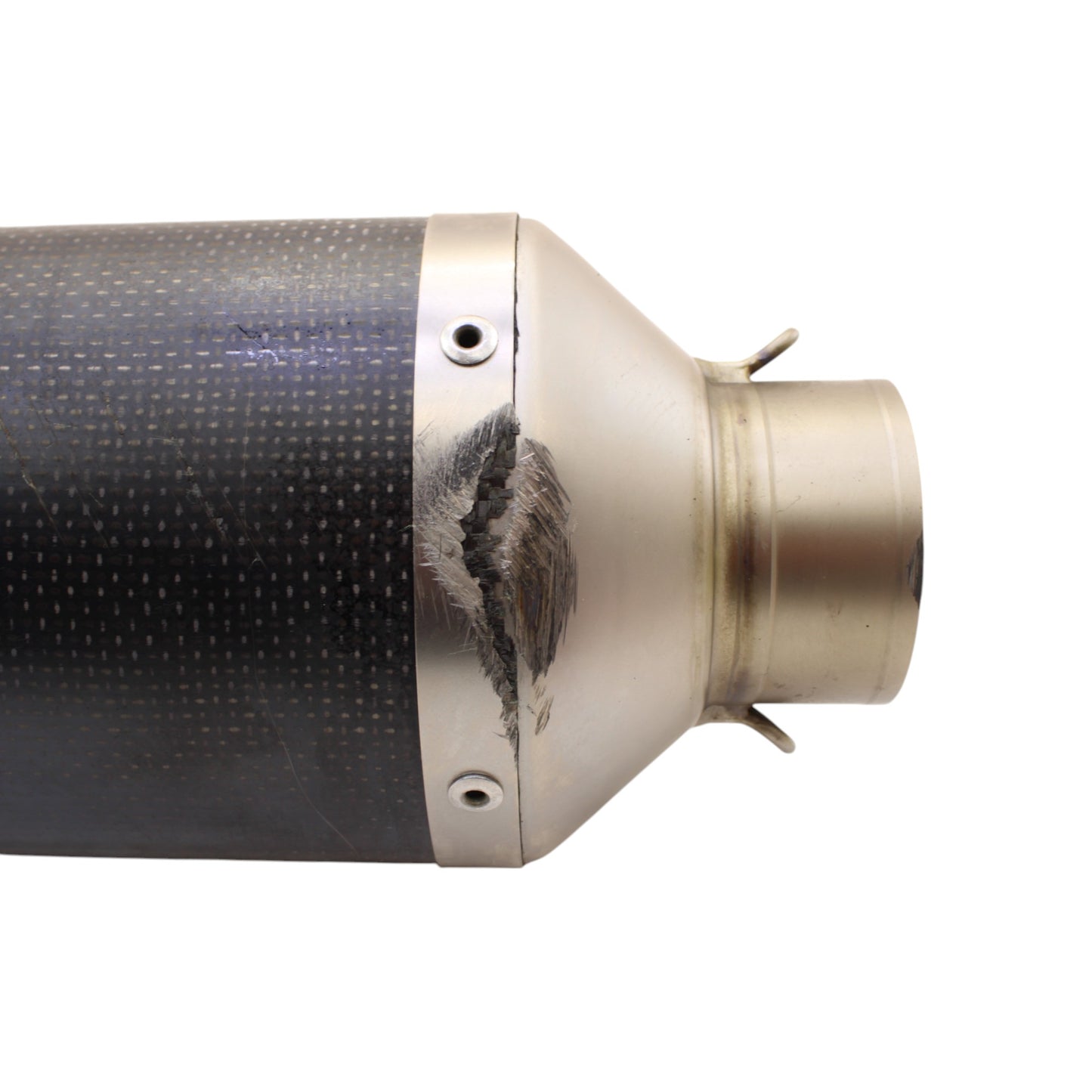 2004 2005 KAWASAKI NINJA ZX10R AKRAPOVIC EXHAUST MUFFLER END PIPE CARBON