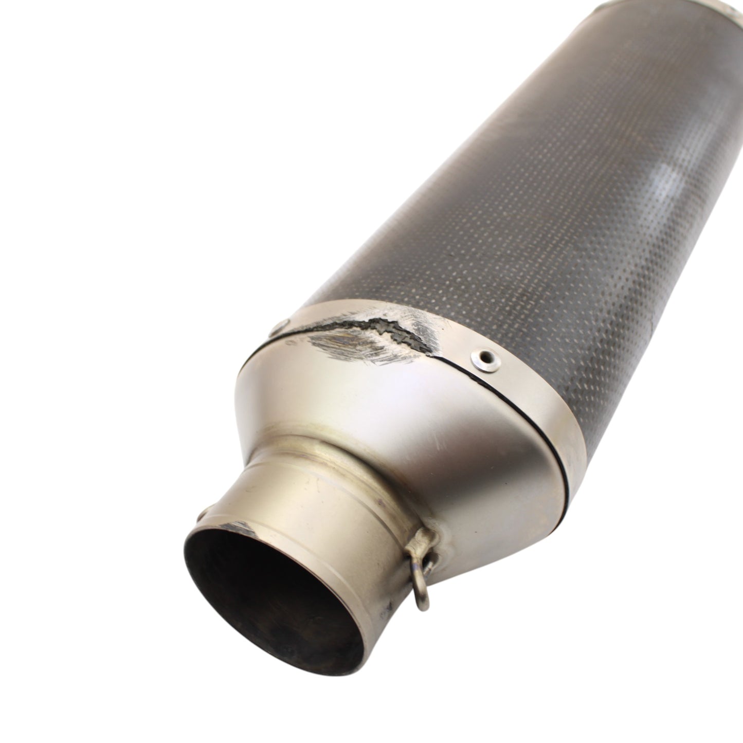 2004 2005 KAWASAKI NINJA ZX10R AKRAPOVIC EXHAUST MUFFLER END PIPE CARBON