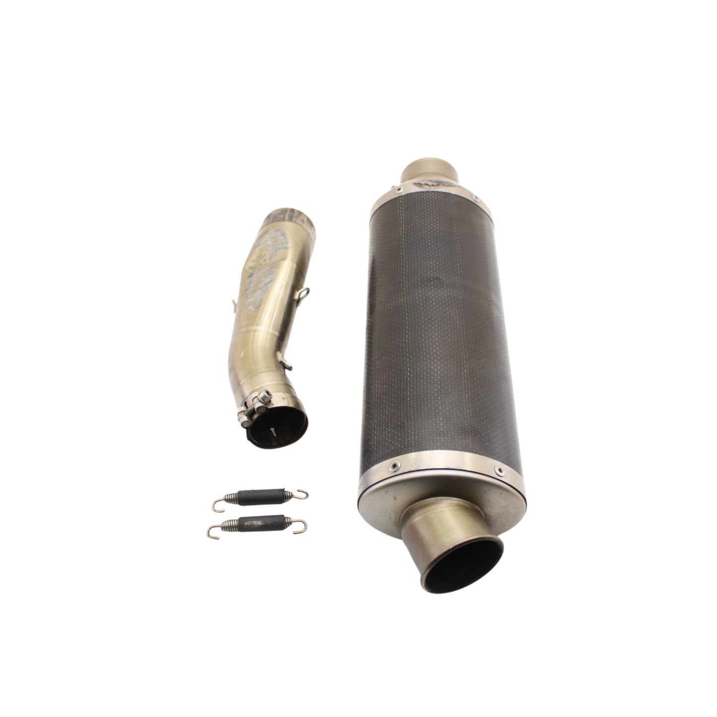 2004 2005 KAWASAKI NINJA ZX10R AKRAPOVIC EXHAUST MUFFLER END PIPE CARBON