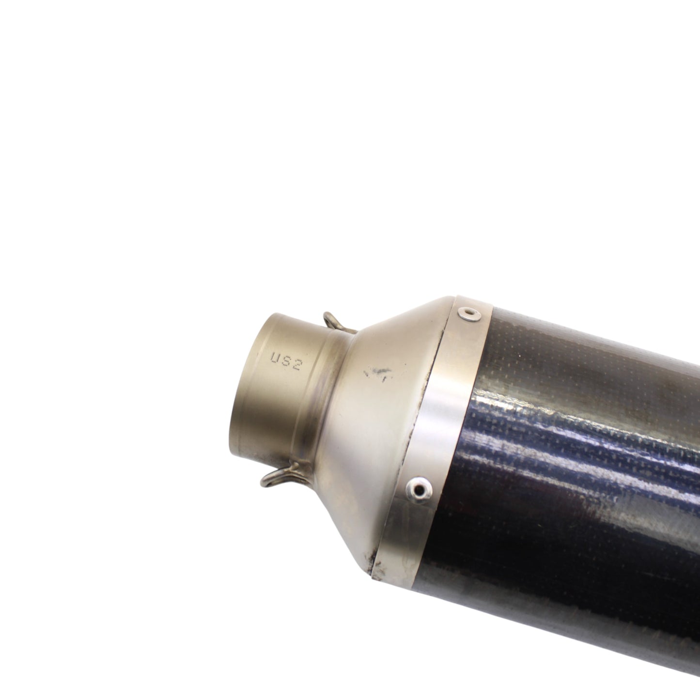 2004 2005 KAWASAKI NINJA ZX10R AKRAPOVIC EXHAUST MUFFLER END PIPE CARBON