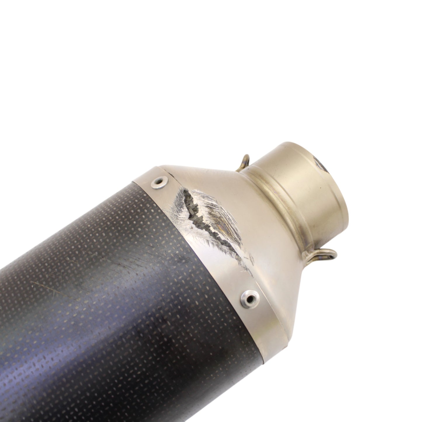 2004 2005 KAWASAKI NINJA ZX10R AKRAPOVIC EXHAUST MUFFLER END PIPE CARBON