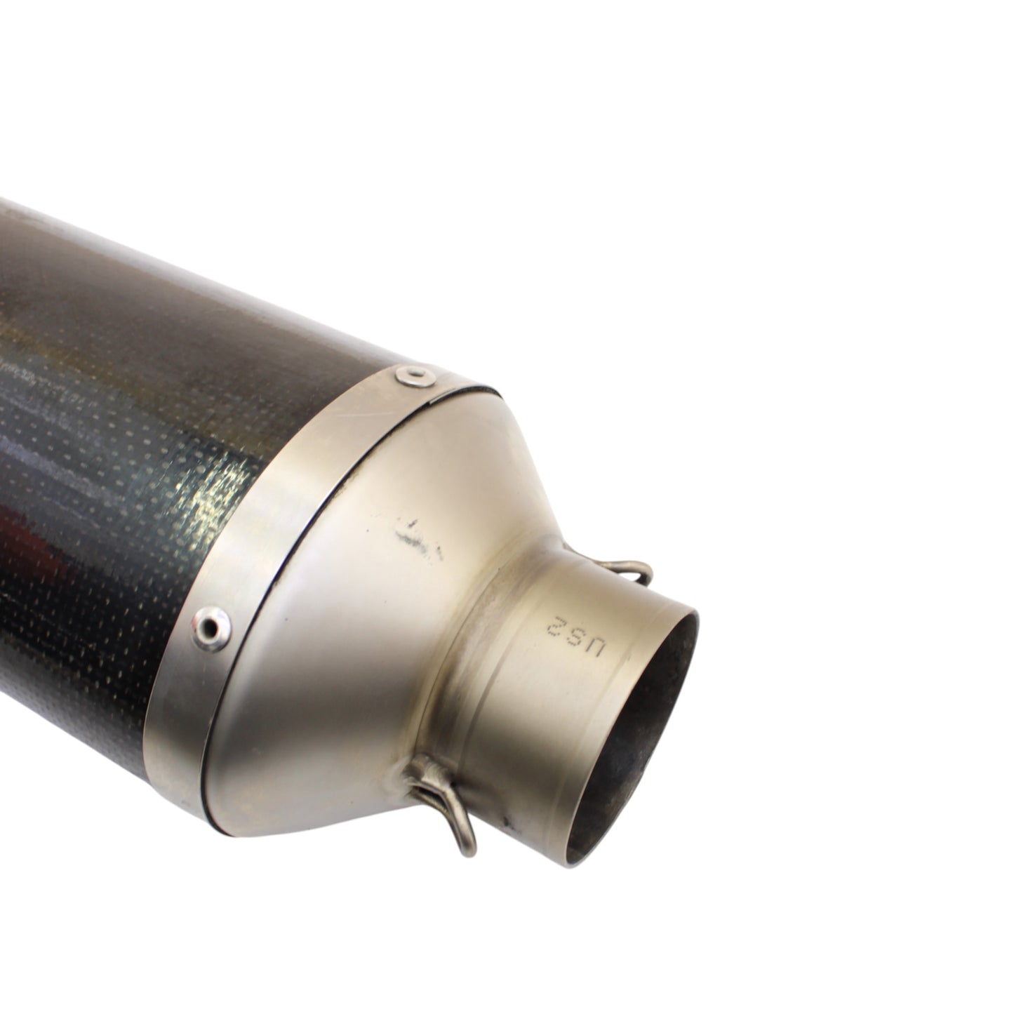 2004 2005 KAWASAKI NINJA ZX10R AKRAPOVIC EXHAUST MUFFLER END PIPE CARBON