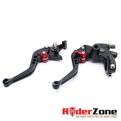 2008 - 2016 HONDA CBR1000RR ADJUSTABLE LEVERS FRONT BRAKE CLUTCH RED BLACK RACE