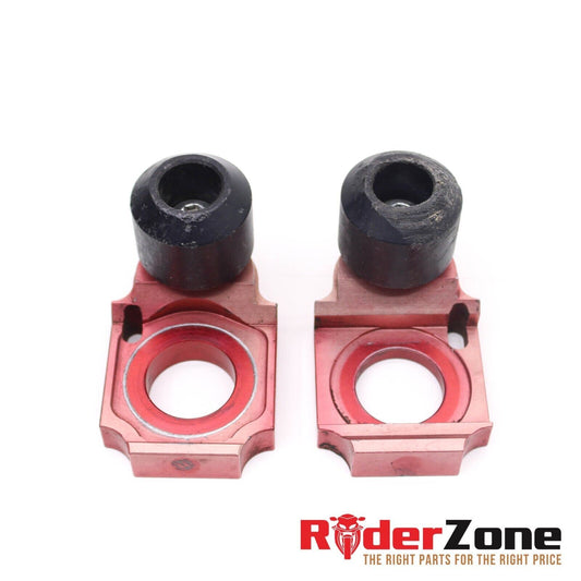 2008 2009 SUZUKI GSXR600 GSXR750 FRAME SLIDERS PROTECTORS LEFT RIGHT SET RED