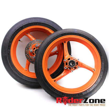 2008 2009 SUZUKI GSXR600 GSXR750 WHEEL SET FRONT & REAR RIM MICHELIN TRACK TIRES