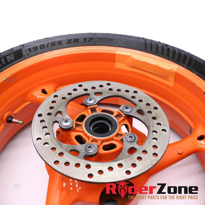 2008 2009 SUZUKI GSXR600 GSXR750 WHEEL SET FRONT & REAR RIM MICHELIN TRACK TIRES