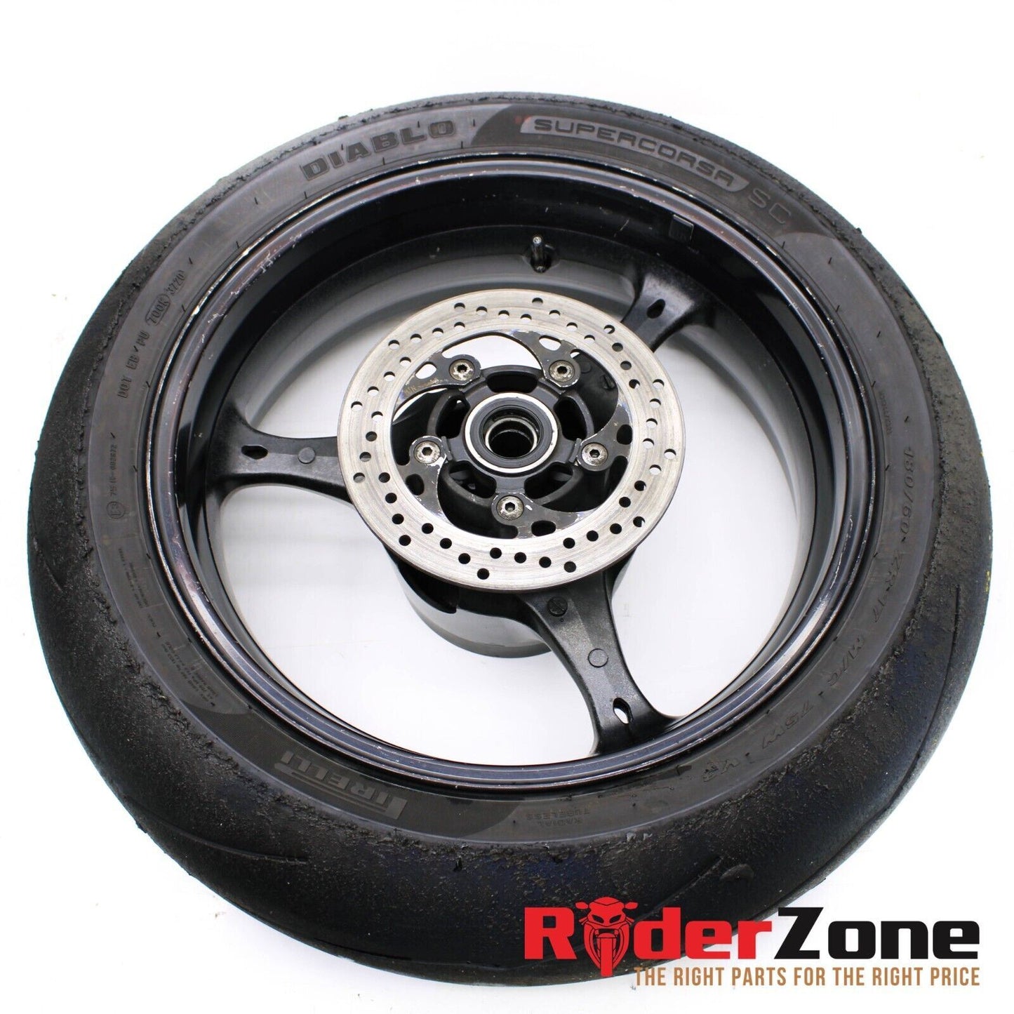 2006 2007 SUZUKI GSXR600 GSXR750 REAR WHEEL BACK RIM BRAKE ROTOR DIABLO TIRE