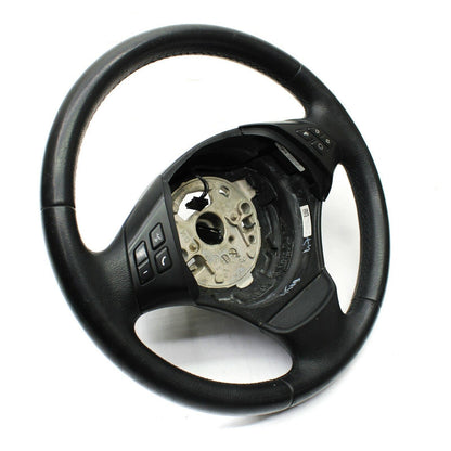 2006 - 2011 BMW E90 E92 E93 STEERING WHEEL LEATHER MULTI MEDIA 3 SPOKE BLACK