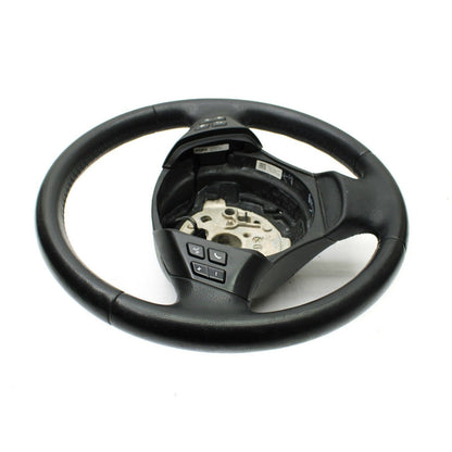 2006 - 2011 BMW E90 E92 E93 STEERING WHEEL LEATHER MULTI MEDIA 3 SPOKE BLACK