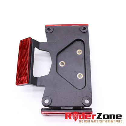 2013 - 2015 DUCATI HYPERMOTARD LICENCE PLATE MOUNT FRAME REAR STOCK REFLECTORS
