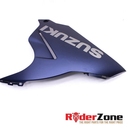 2011 - 2022 GSXR600 GSXR750 LEFT BELLY FAIRING LOWER PANEL SIDE WHITE / BLUE