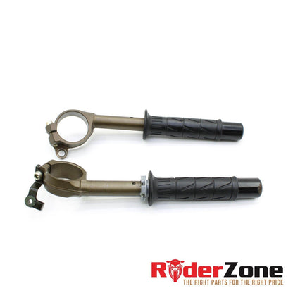 2005 2006 KAWASAKI NINJA ZX6R HANDLEBAR SET CLIP ON PAIR GRIP BARS LEFT RIGHT OE