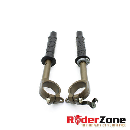 2005 2006 KAWASAKI NINJA ZX6R HANDLEBAR SET CLIP ON PAIR GRIP BARS LEFT RIGHT OE