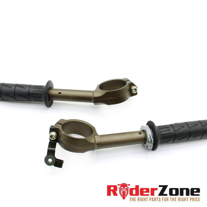 2005 2006 KAWASAKI NINJA ZX6R HANDLEBAR SET CLIP ON PAIR GRIP BARS LEFT RIGHT OE
