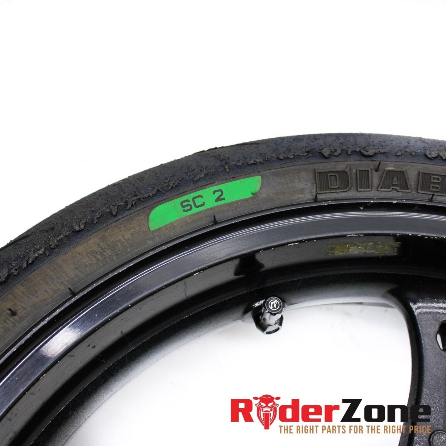 2006 2007 SUZUKI GSXR600 GSXR750 FRONT WHEEL BLACK RIM STRAIGHT 05-08 GSXR1000