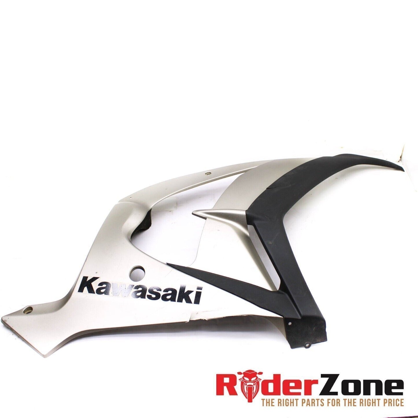 2011 - 2015 KAWASAKI NINJA ZX10R RIGHT MID FAIRING SIDE COWLING SILVER LOWER OEM