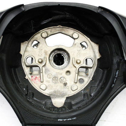 2006 - 2011 BMW E90 STEERING WHEEL LEATHER MULTI MEDIA 3 SPOKE BLACK CONTROLS OE