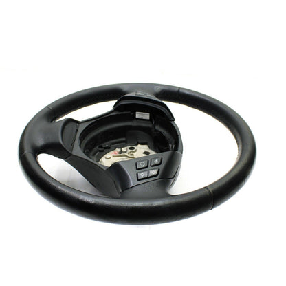 2006 - 2011 BMW E90 STEERING WHEEL LEATHER MULTI MEDIA 3 SPOKE BLACK CONTROLS OE