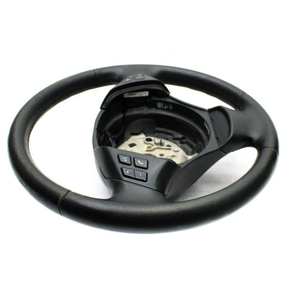 2006 - 2011 BMW E90 STEERING WHEEL LEATHER MULTI MEDIA 3 SPOKE BLACK CONTROLS OE