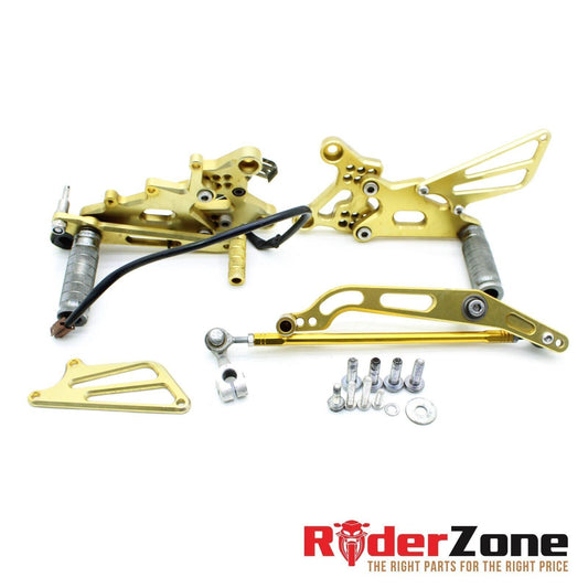 2006 - 2007 YAMAHA YZF R6 REARSETS FOOT PEG REAR SET GOLD SHIFTER AFTERMARKET