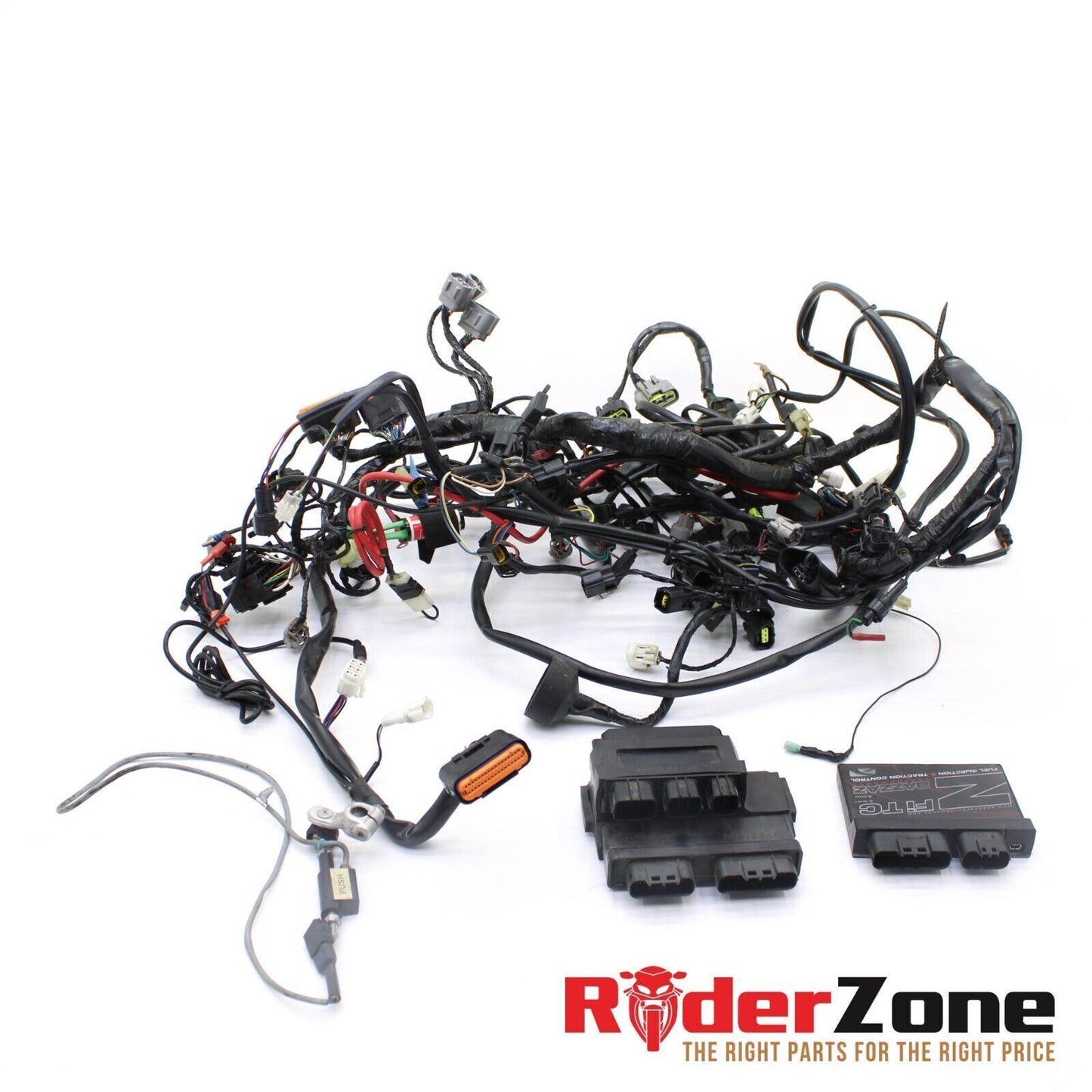 06 07 KAWASAKI ZX10R BAZZAZ TRACTION CONTROL SET QUICK SHIFTER ECU HARNESS ECU