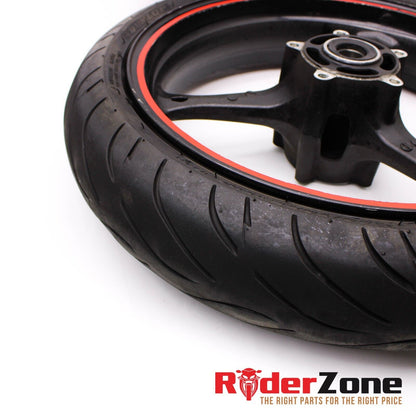 2005 - 2008 SUZUKI GSXR1000 FRONT WHEEL DUNLOP TIRE BLACK STRAIGHT RIM SPORTMAX