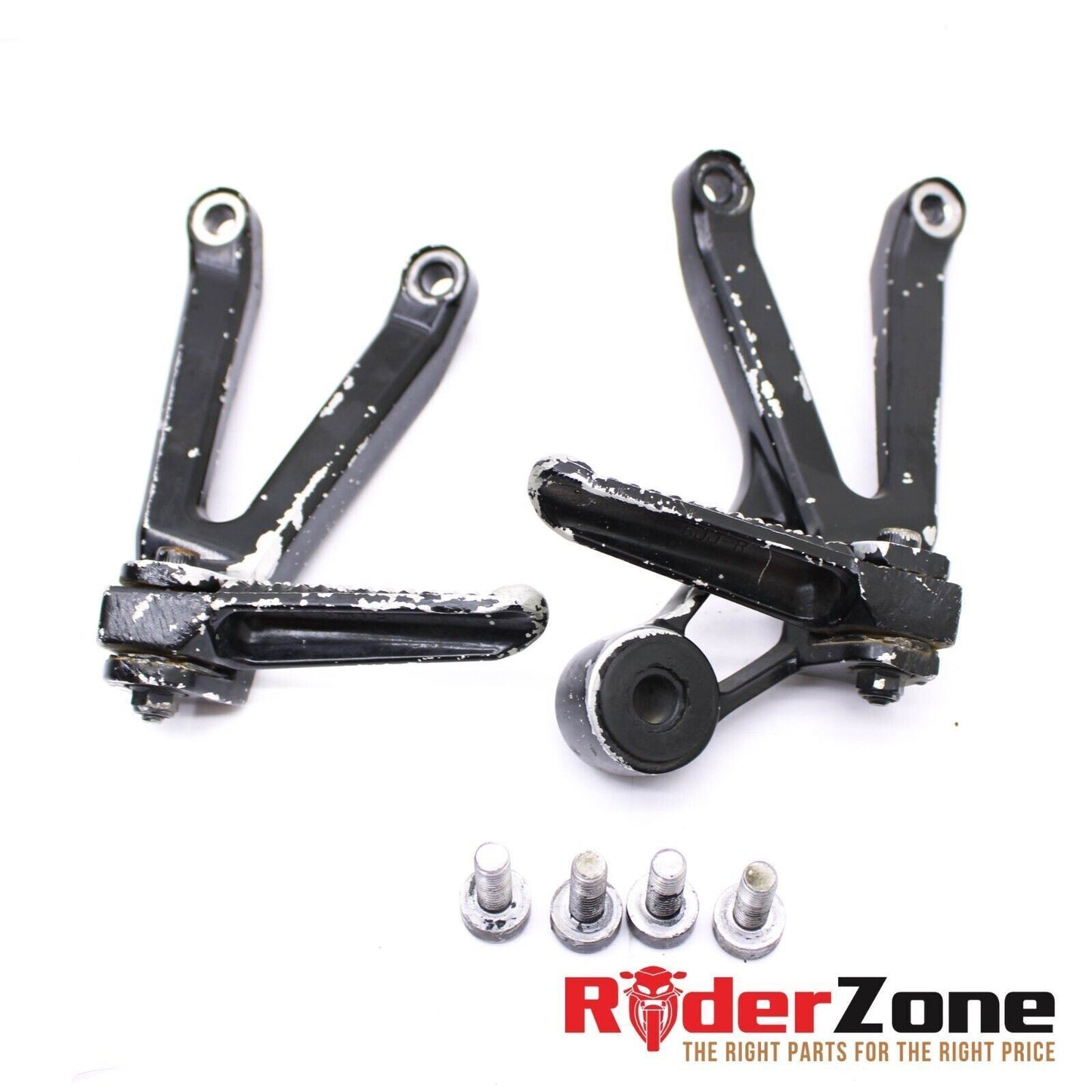 2004 - 2016 HONDA CBR1000RR PASSENGER PEGS FOOT REAR BACK REST SET PAIR BLACK OE