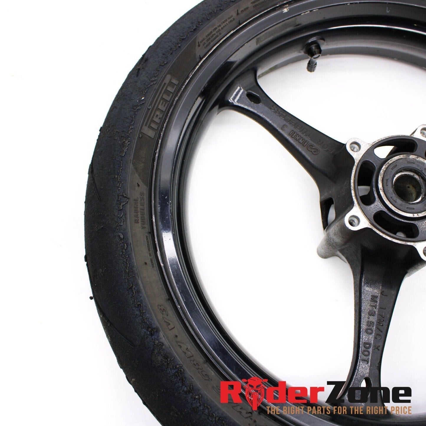 2006 07 SUZUKI GSXR600 GSXR750 FRONT WHEEL BLACK RIM STRAIGHT 05-08 GSXR1000