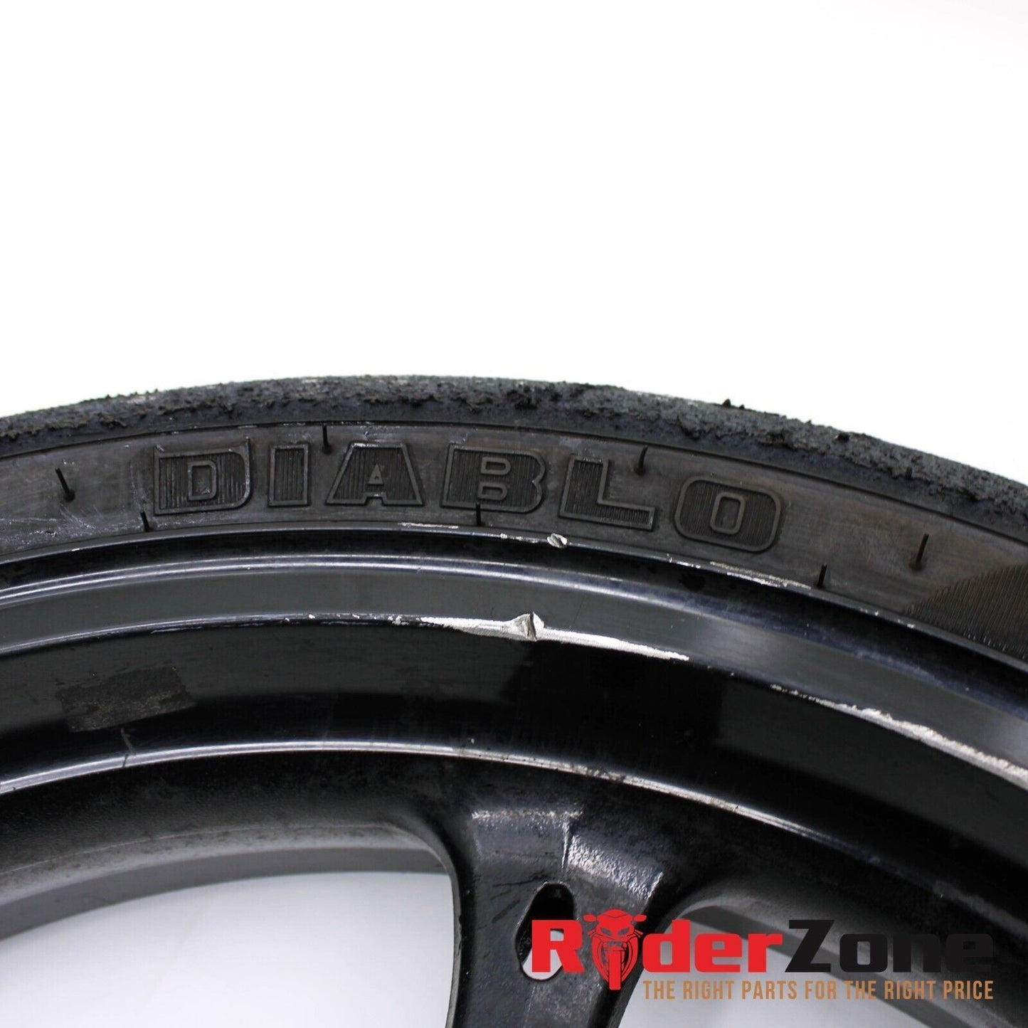 2006 07 SUZUKI GSXR600 GSXR750 FRONT WHEEL BLACK RIM STRAIGHT 05-08 GSXR1000