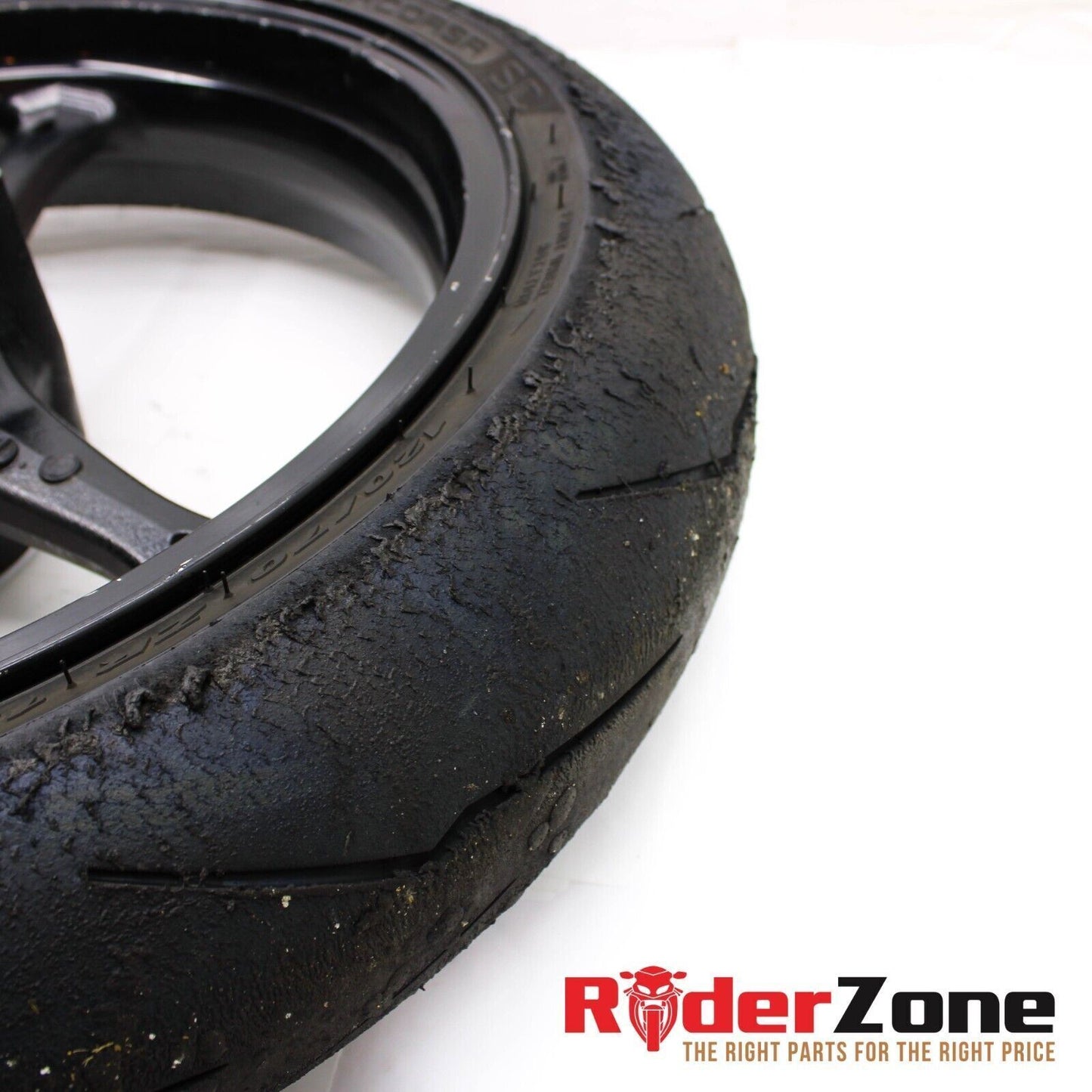 2006 07 SUZUKI GSXR600 GSXR750 FRONT WHEEL BLACK RIM STRAIGHT 05-08 GSXR1000