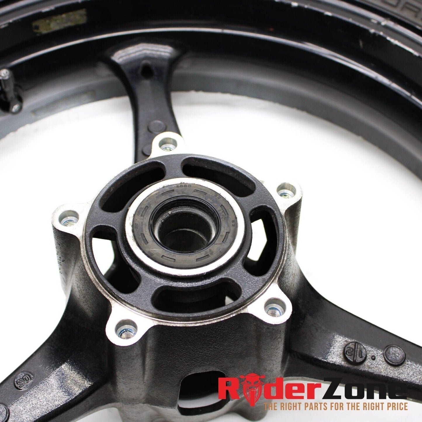 2006 07 SUZUKI GSXR600 GSXR750 FRONT WHEEL BLACK RIM STRAIGHT 05-08 GSXR1000