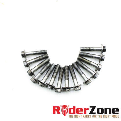 2004 2005 HONDA CBR1000RR CLUTCH SIDE ENGINE MOTOR COVER BOLTS HARDWARE STOCK
