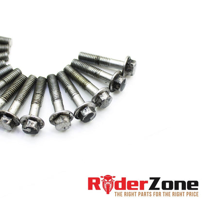 2004 2005 HONDA CBR1000RR CLUTCH SIDE ENGINE MOTOR COVER BOLTS HARDWARE STOCK