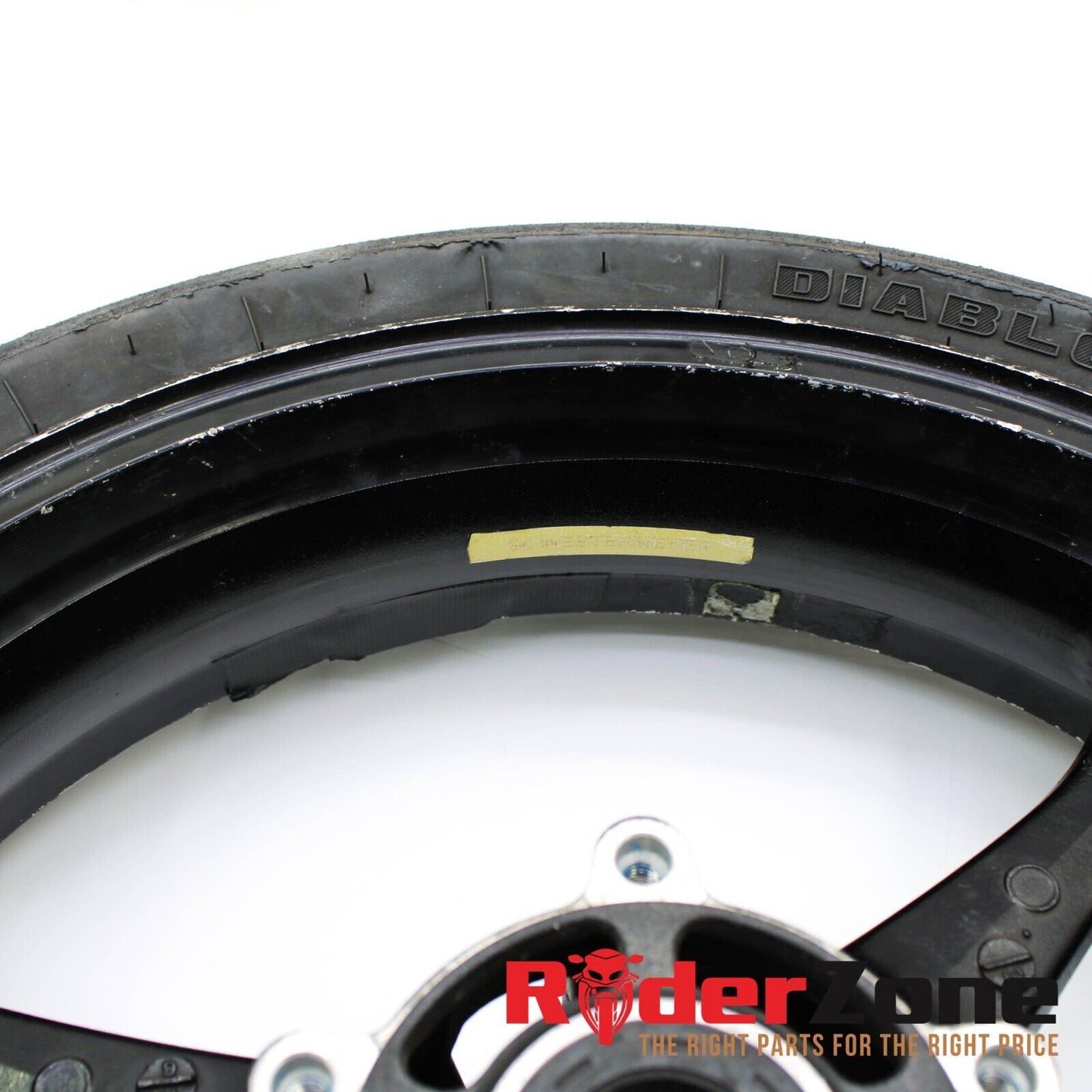 2005 - 2008 SUZUKI GSXR1000 WHEELS SET FRONT & REAR RIMS BLACK PIRELLI TIRES