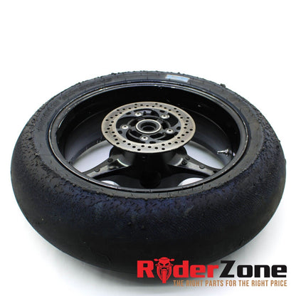 2005 - 2008 SUZUKI GSXR1000 WHEELS SET FRONT & REAR RIMS BLACK PIRELLI TIRES
