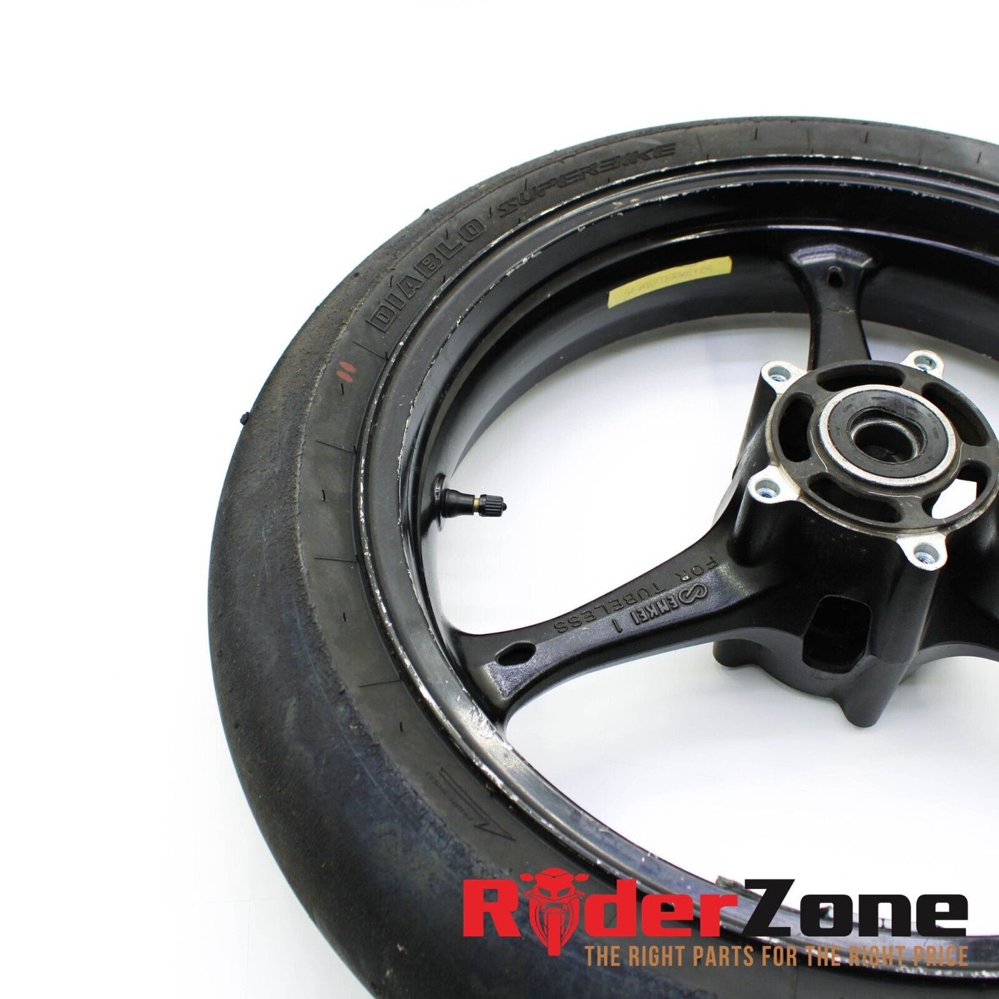 2005 - 2008 SUZUKI GSXR1000 WHEELS SET FRONT & REAR RIMS BLACK PIRELLI TIRES