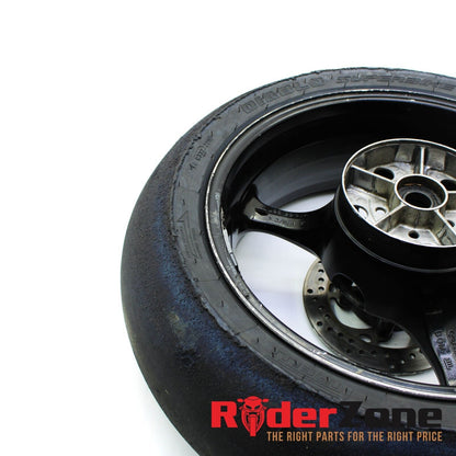 2005 - 2008 SUZUKI GSXR1000 WHEELS SET FRONT & REAR RIMS BLACK PIRELLI TIRES