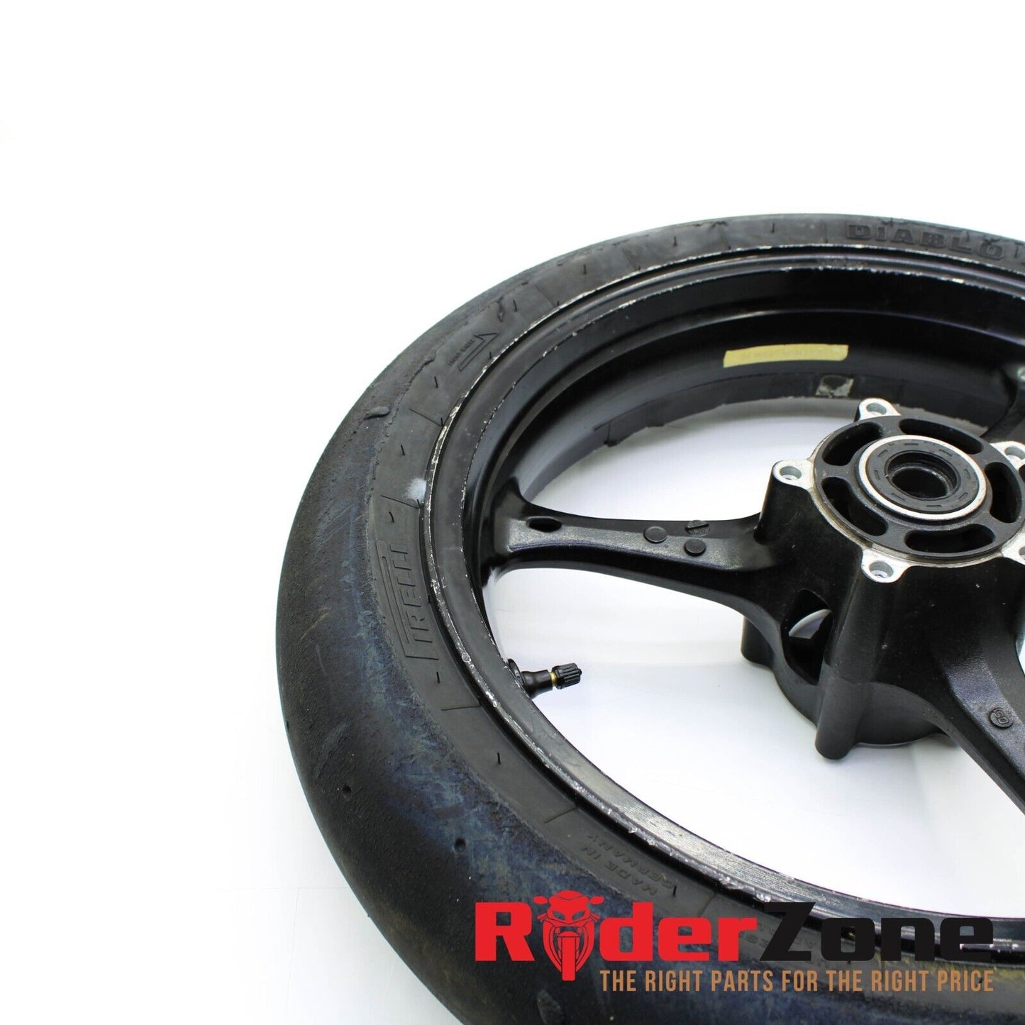 2005 - 2008 SUZUKI GSXR1000 WHEELS SET FRONT & REAR RIMS BLACK PIRELLI TIRES