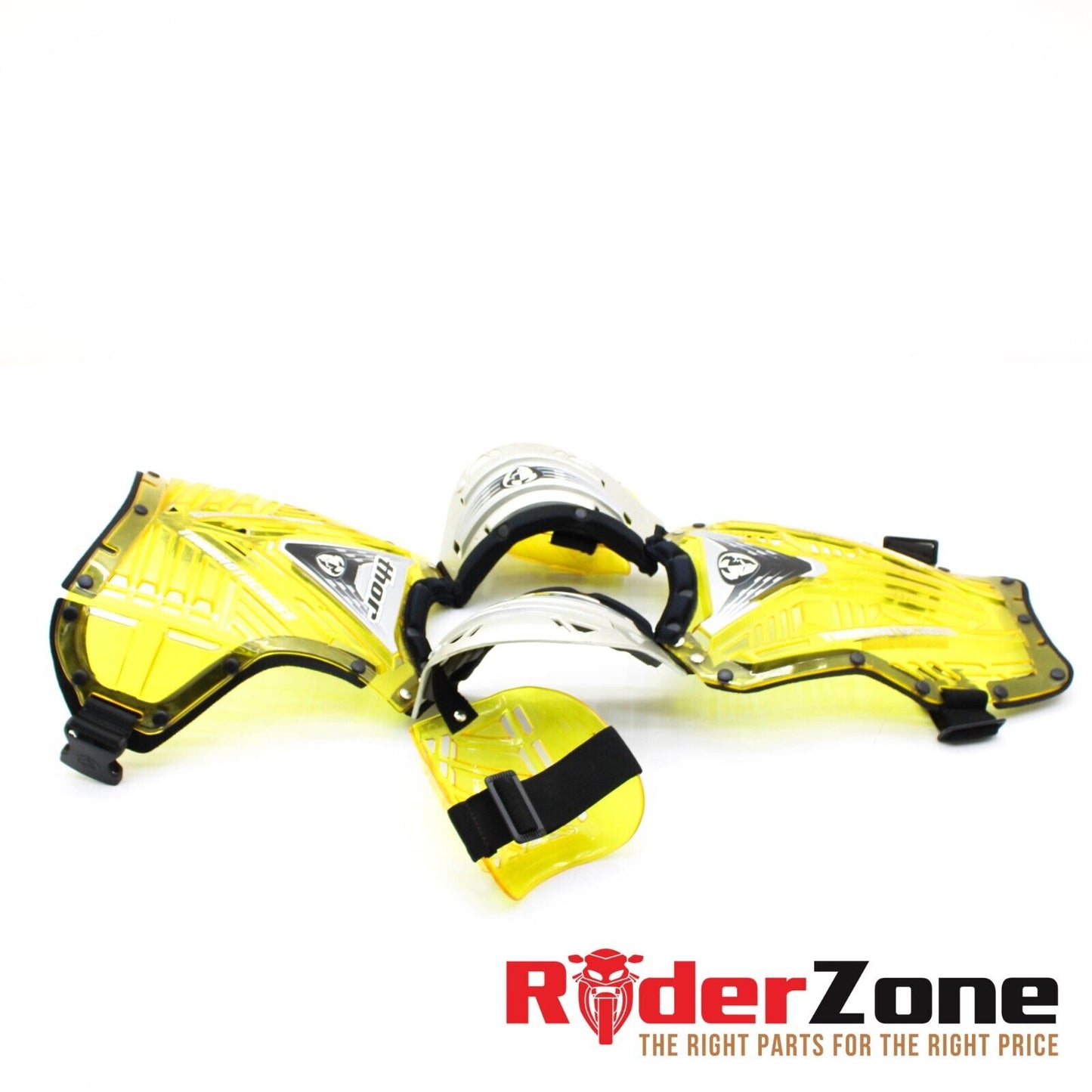 THOR Quadrant Motocross Dirt Bike ATV Chest Protector Pads YELLOW Youth